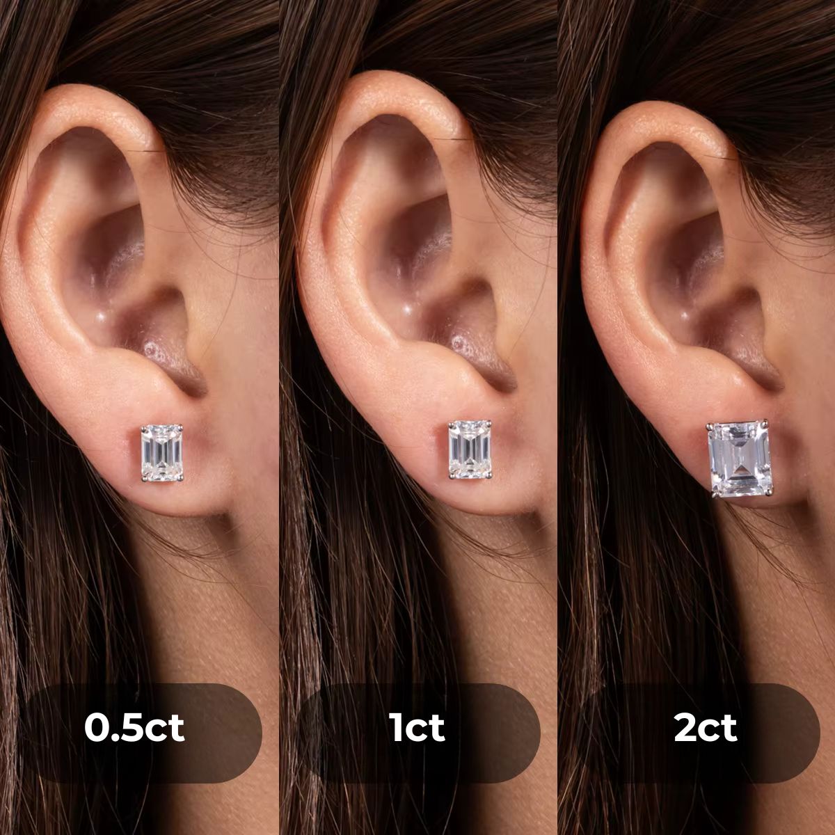 Brinco Essenza Moissanite