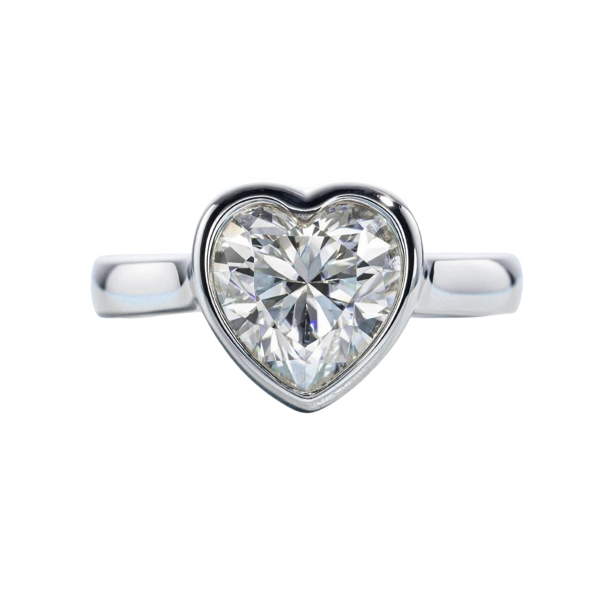 Solitário Coração Moissanite