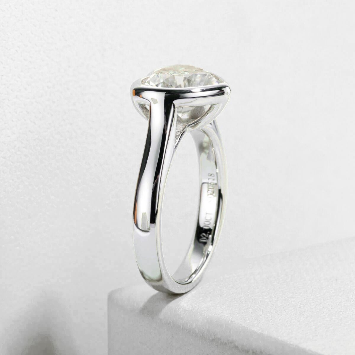 Solitário Coração Moissanite