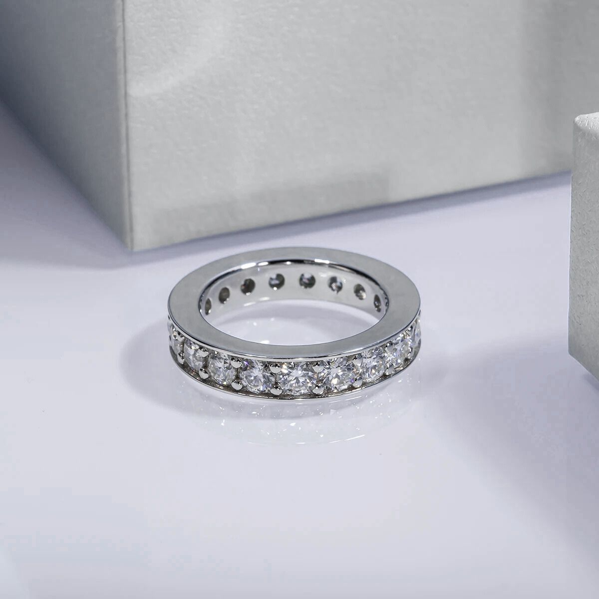 Aliança Regent Moissanite