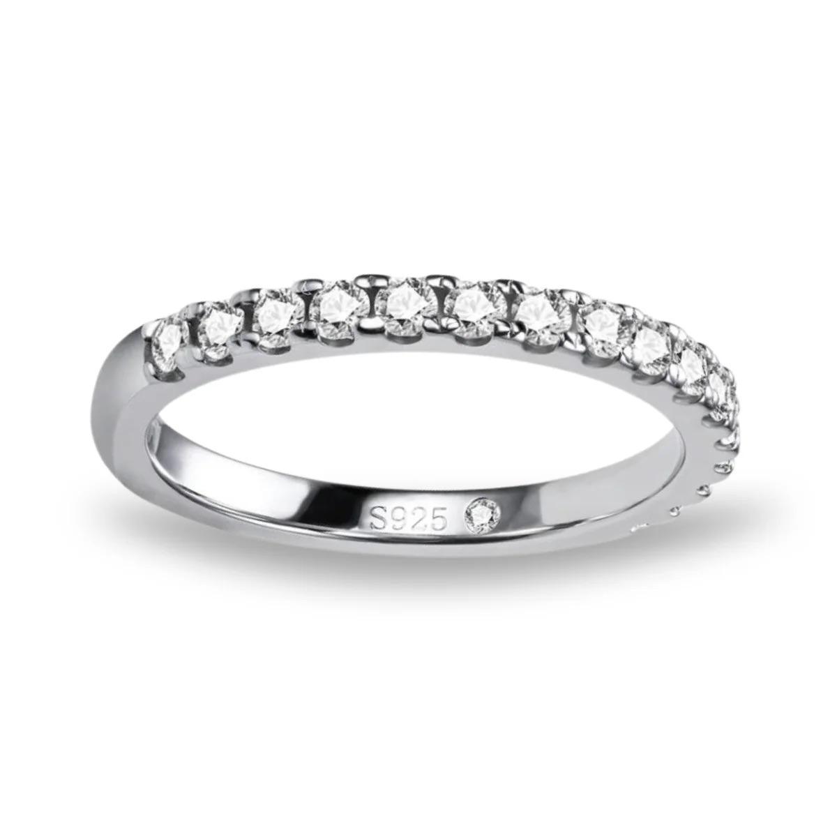 Meia Aliança Brilliance Moissanite