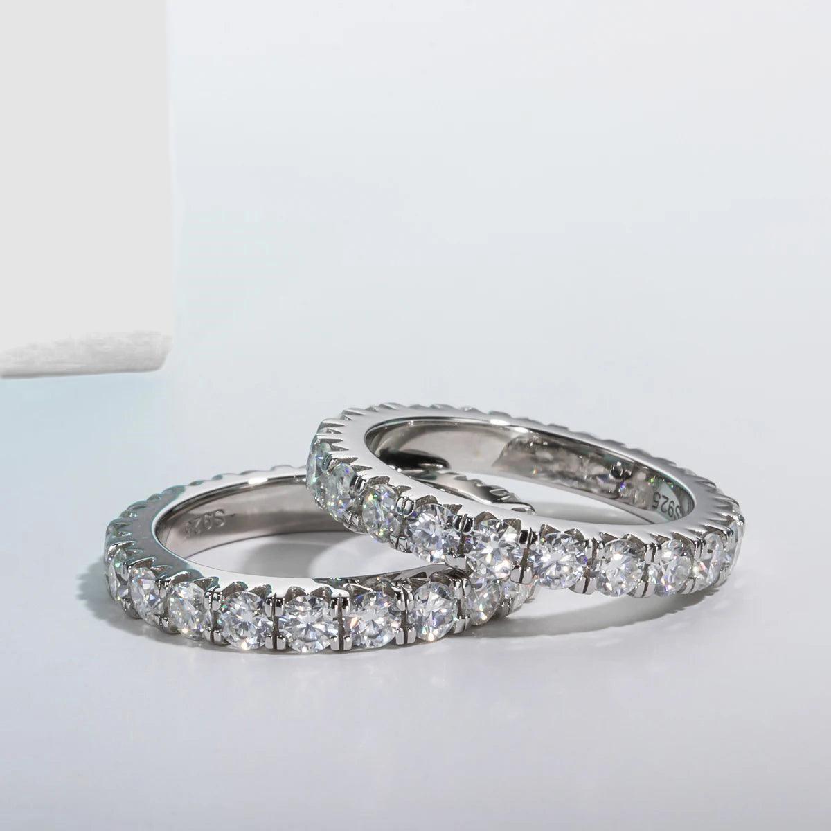 Aliança Majestade Moissanite