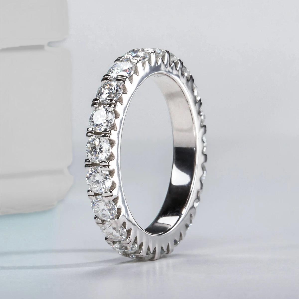 Aliança Majestade Moissanite