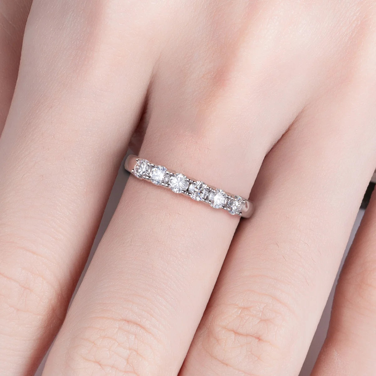 Meia Aliança Bellamour Moissanite