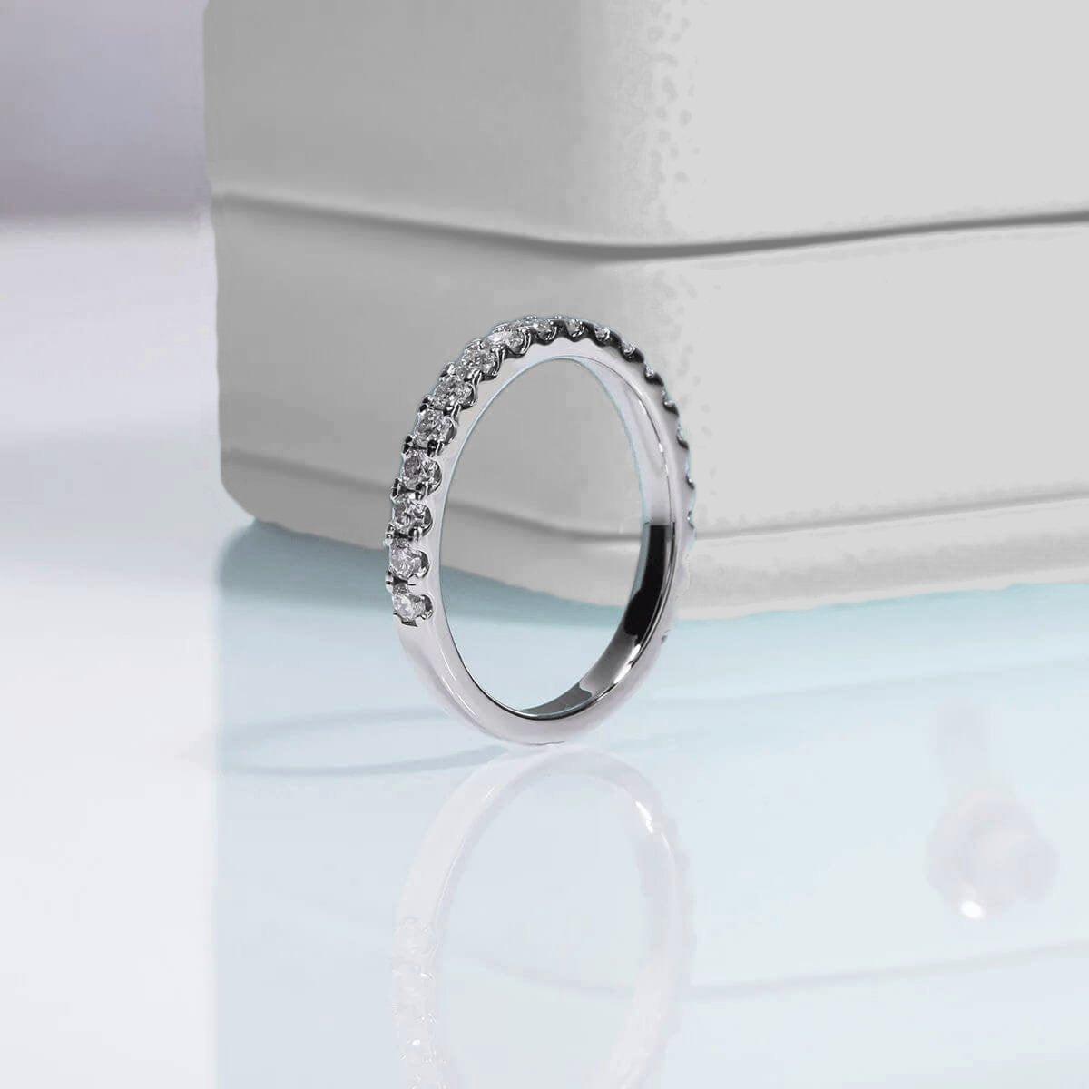 Meia Aliança Brilliance Moissanite