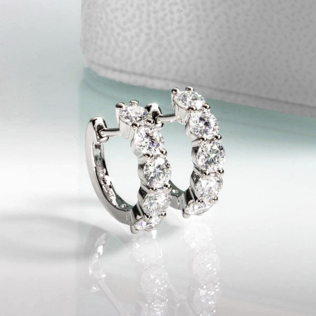 Argola Elegance Moissanite