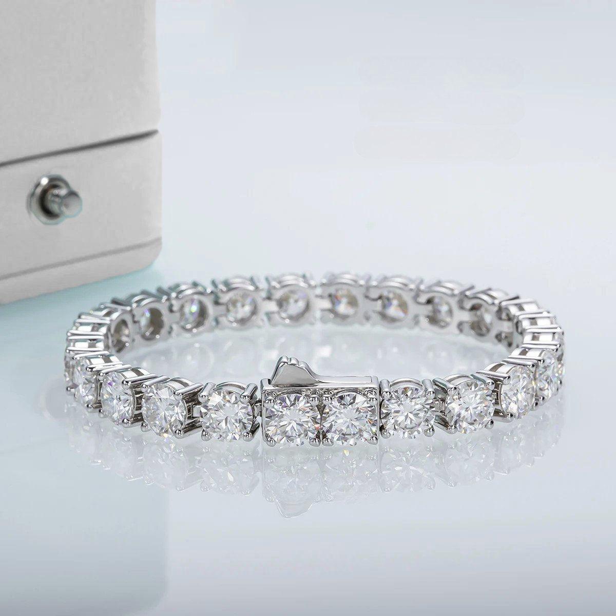 Pulseira Riviera Moissanite 4mm