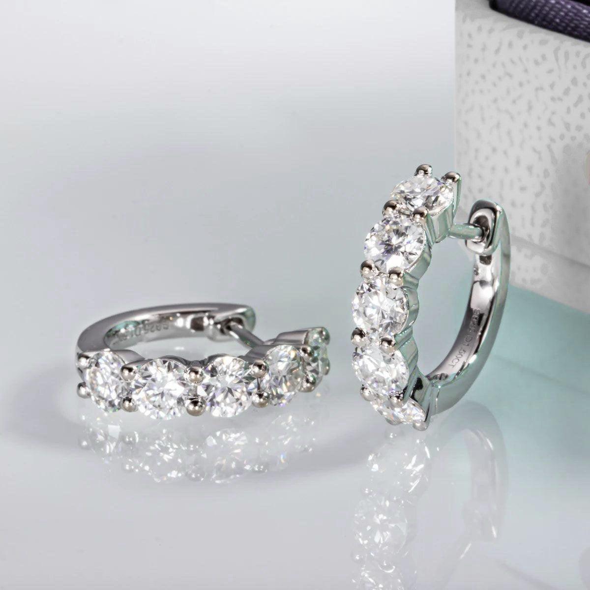 Argola Elegance Moissanite