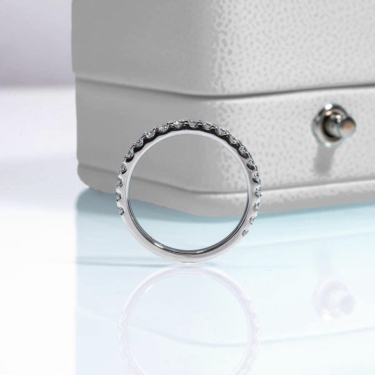 Meia Aliança Brilliance Moissanite