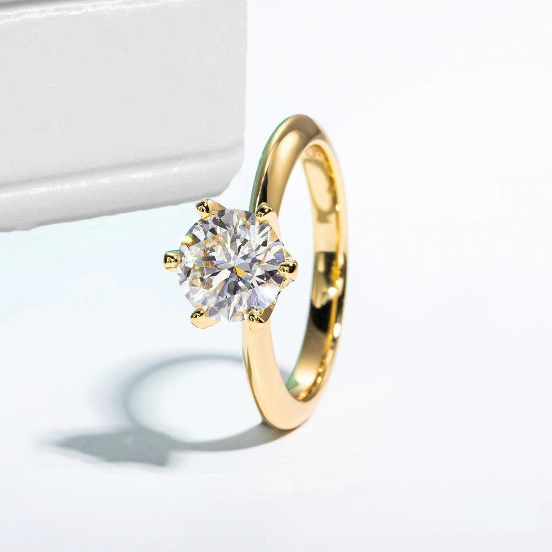 Solitário Louvre Gold Moissanite