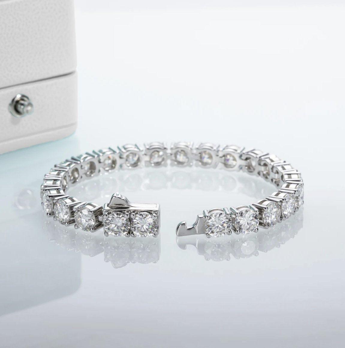 Pulseira Riviera Moissanite 4mm