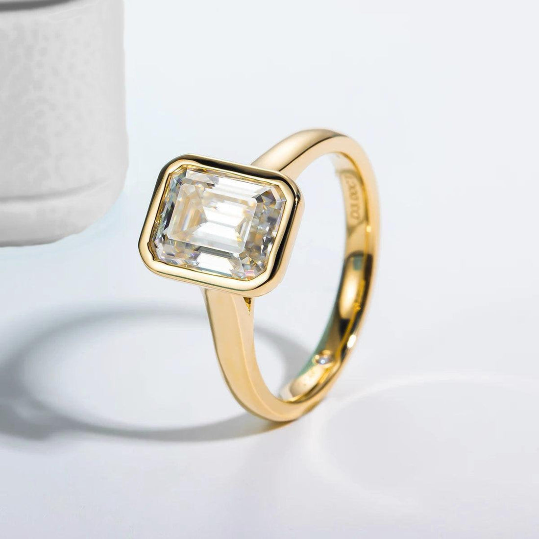 Solitário Esmeralda Moissanite