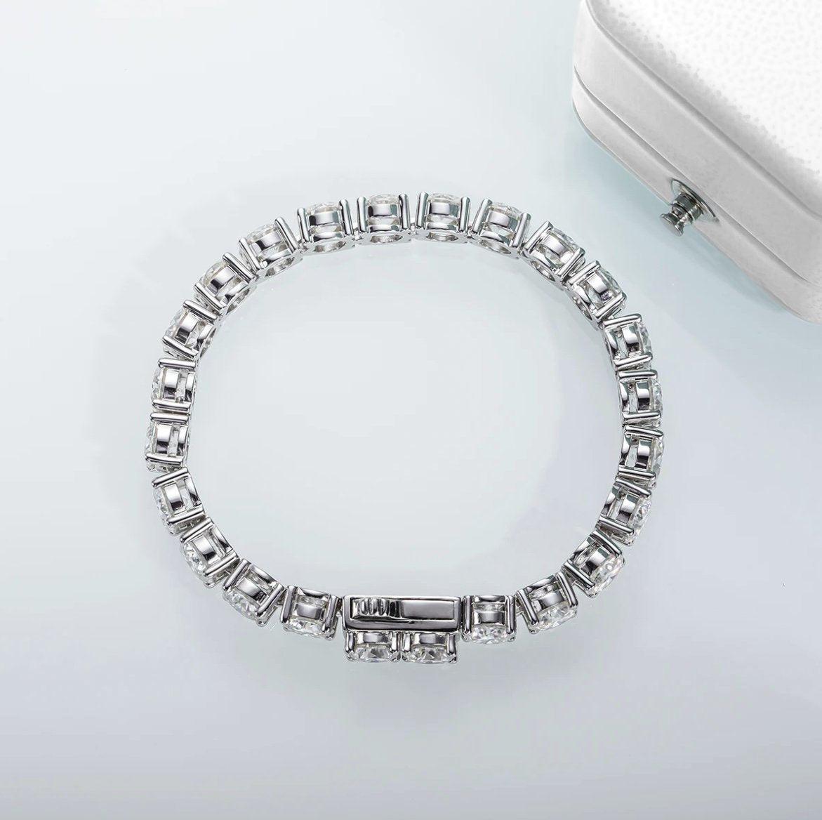 Pulseira Riviera Moissanite 4mm