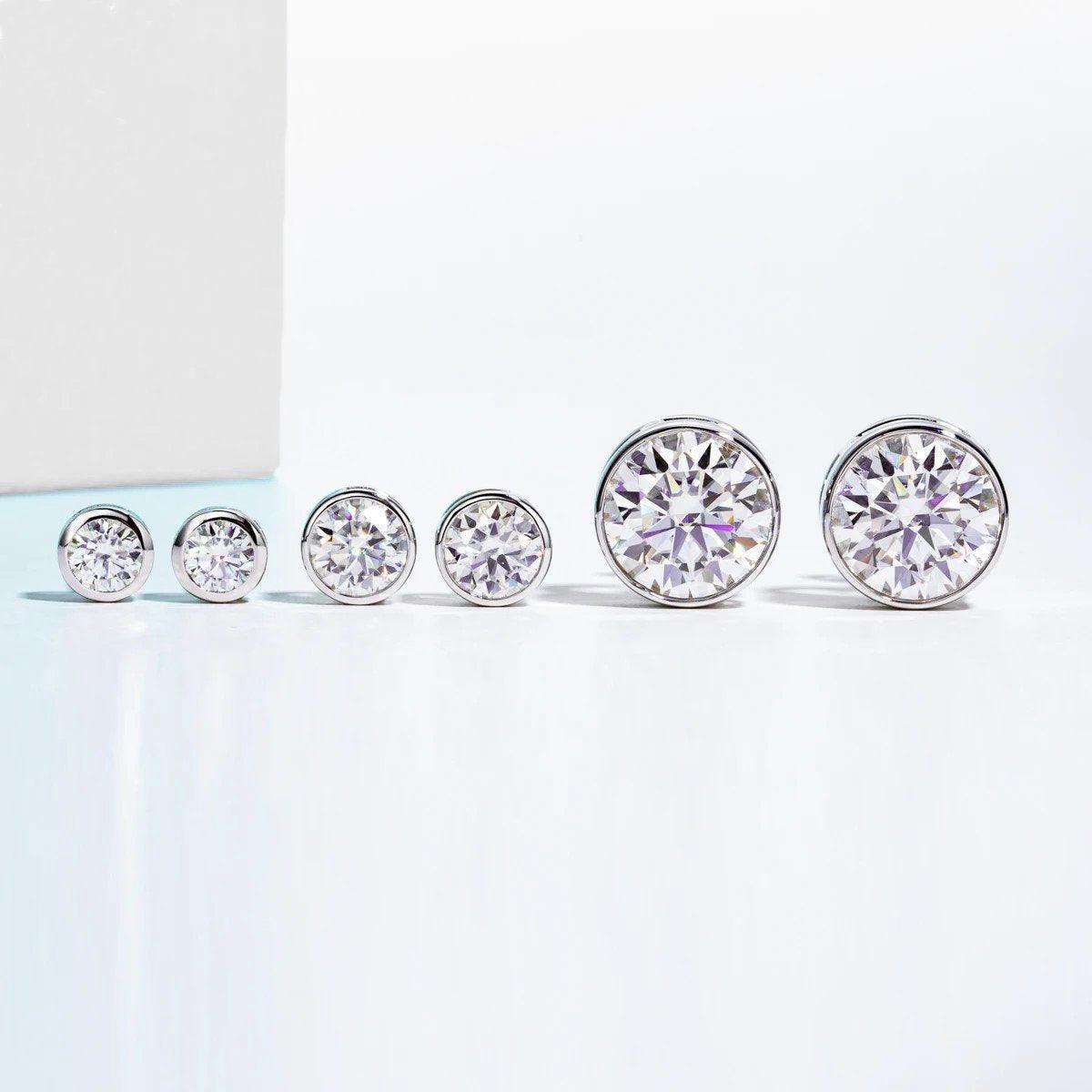 Brinco Lunar Gold Moissanite