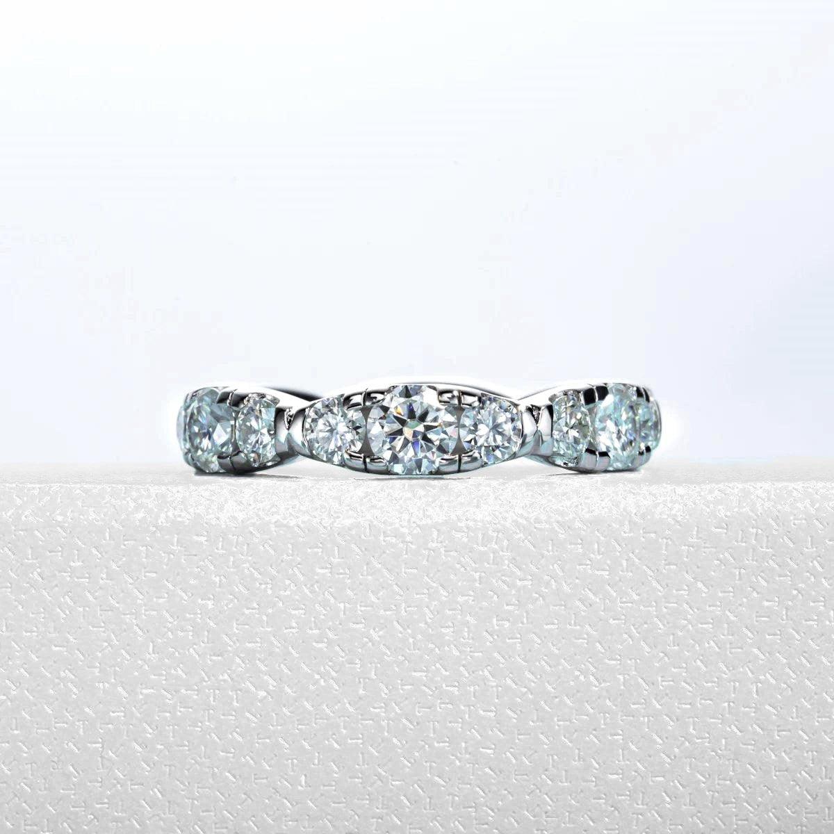 Aliança Esplendor Moissanite