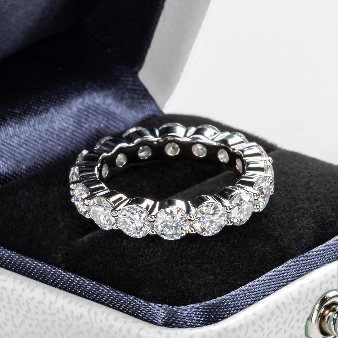 Aliança Virtuose Moissanite