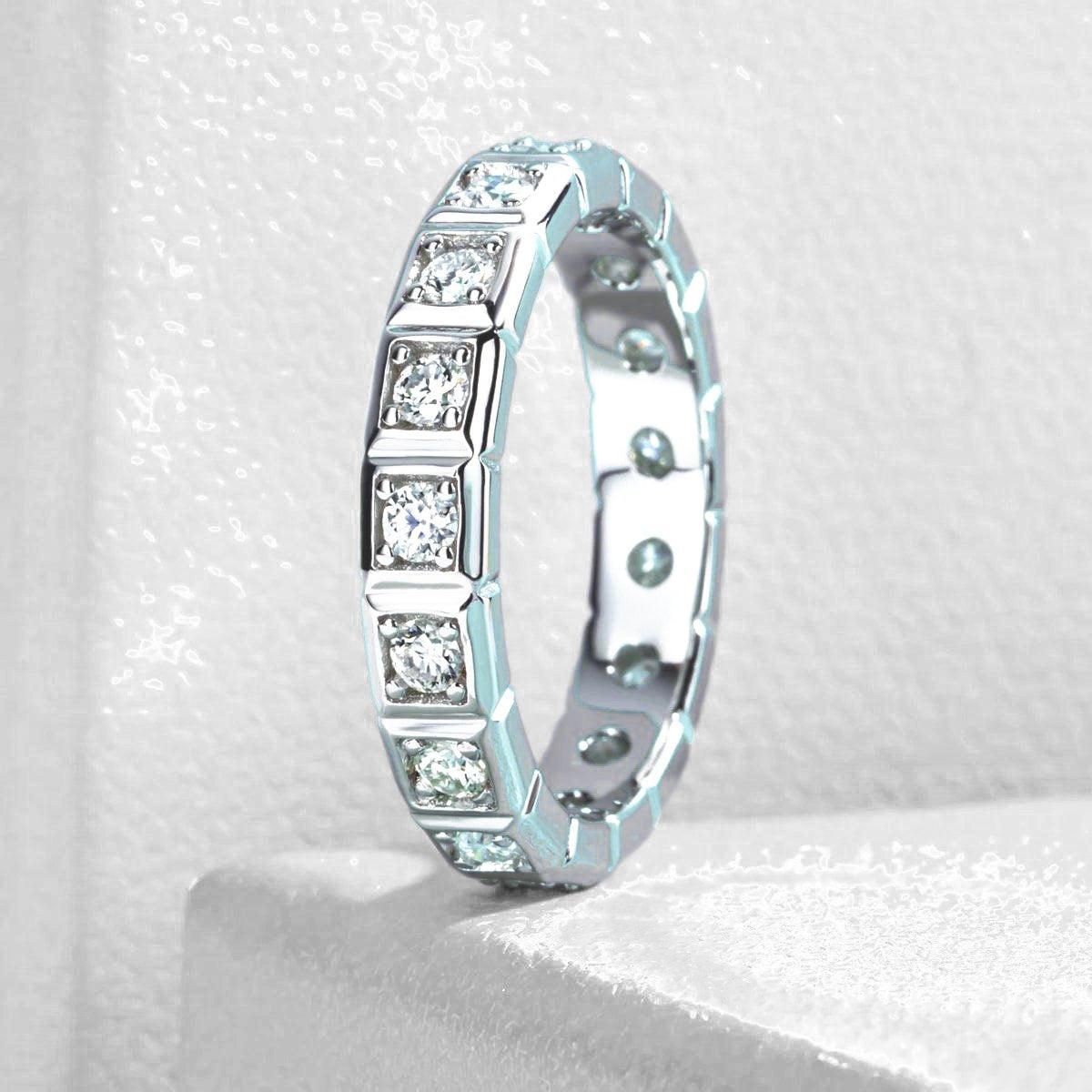 Aliança Armonia Moissanite