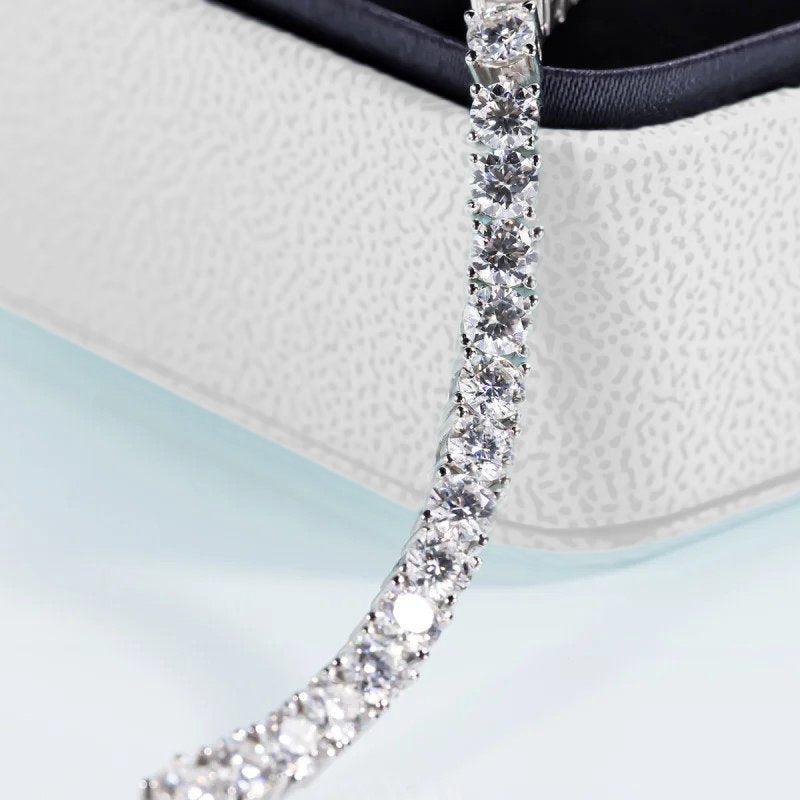 Pulseira Riviera Moissanite 4mm